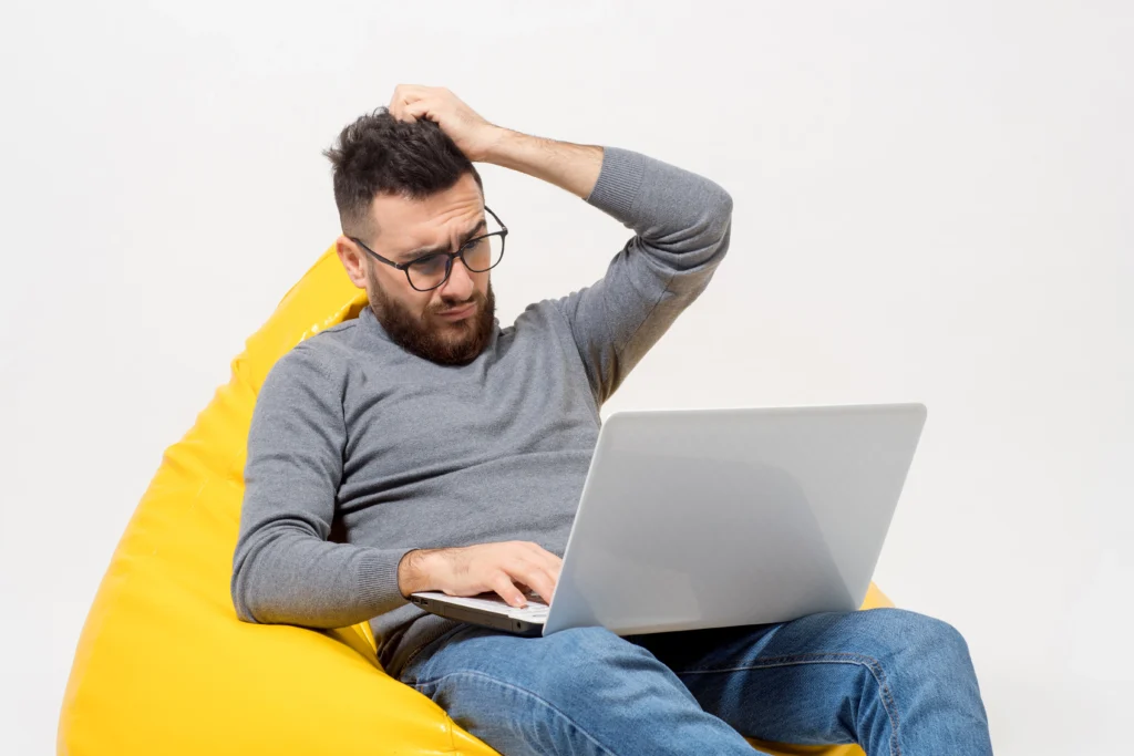 guy frustrated