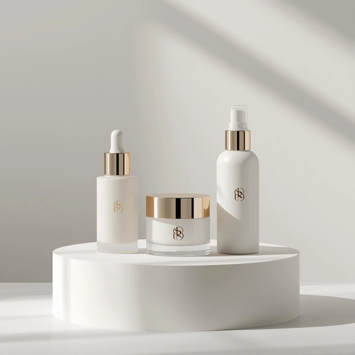 luxury skincare product packaging mockup