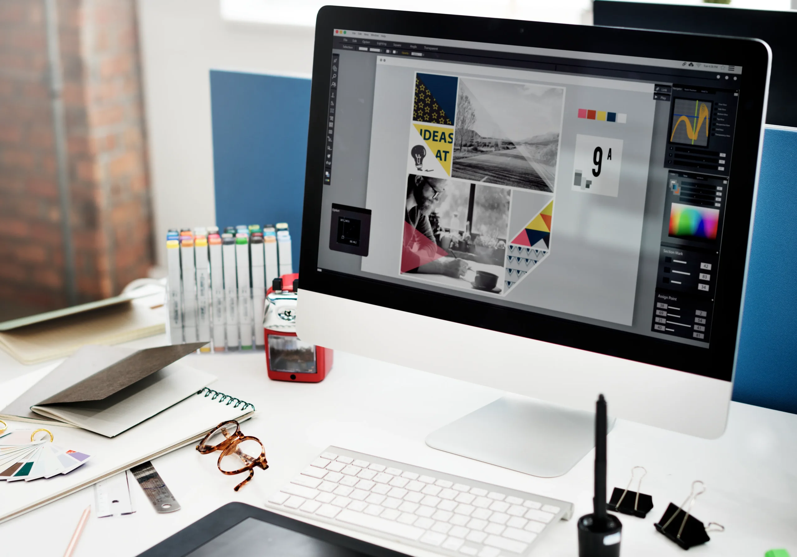 graphic design software mood board imac